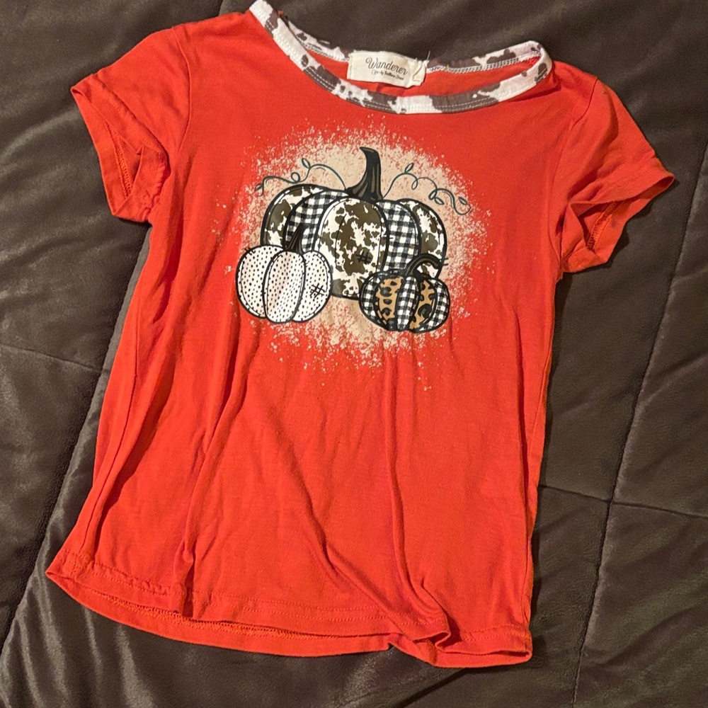 Wander Festive Pumpkin Kids Tee